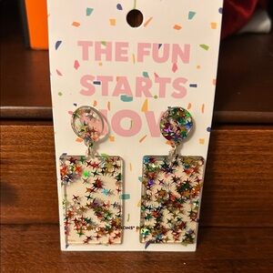 Colorful Confetti Earrings + Add on price to bundle $5!